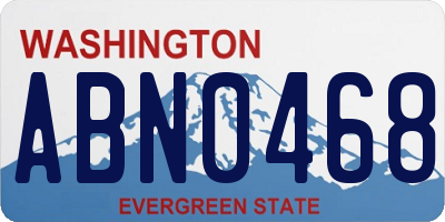 WA license plate ABN0468