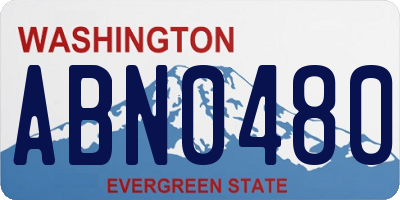 WA license plate ABN0480