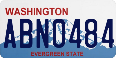 WA license plate ABN0484