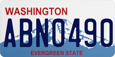 WA license plate ABN0490