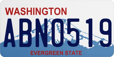 WA license plate ABN0519