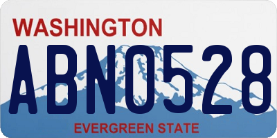 WA license plate ABN0528