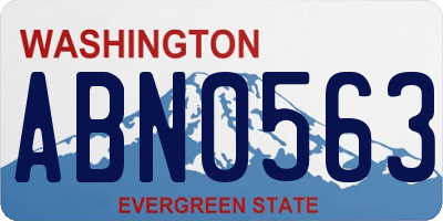 WA license plate ABN0563