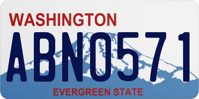 WA license plate ABN0571