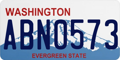 WA license plate ABN0573