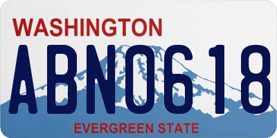 WA license plate ABN0618