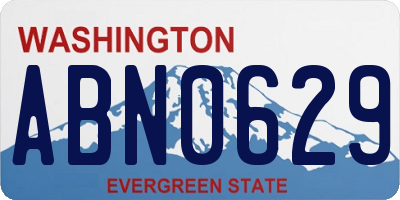 WA license plate ABN0629