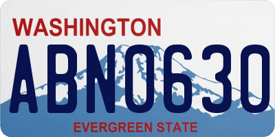 WA license plate ABN0630