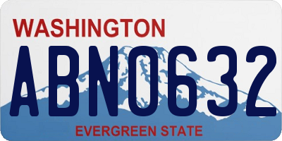 WA license plate ABN0632
