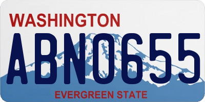 WA license plate ABN0655