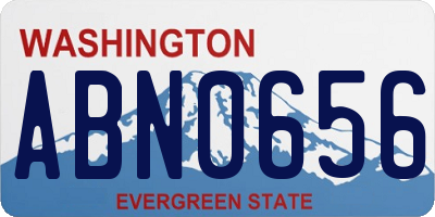 WA license plate ABN0656