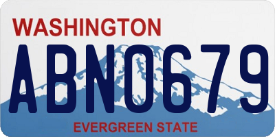 WA license plate ABN0679