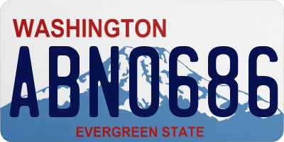 WA license plate ABN0686