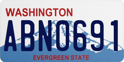 WA license plate ABN0691