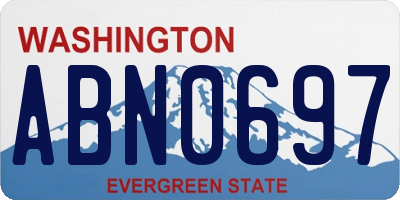 WA license plate ABN0697