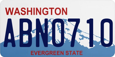 WA license plate ABN0710