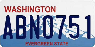 WA license plate ABN0751