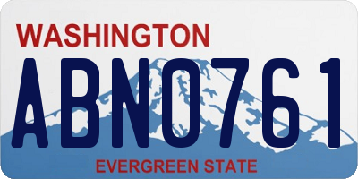 WA license plate ABN0761