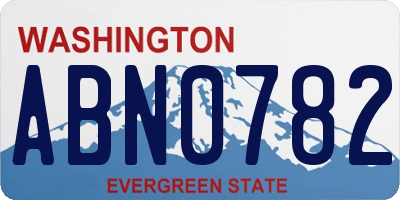 WA license plate ABN0782