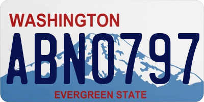 WA license plate ABN0797