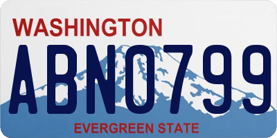 WA license plate ABN0799