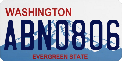 WA license plate ABN0806