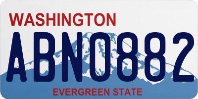 WA license plate ABN0882