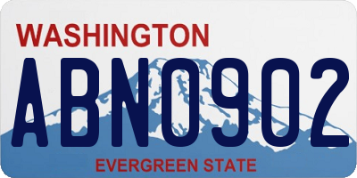 WA license plate ABN0902