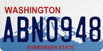 WA license plate ABN0948