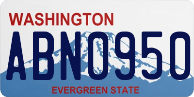 WA license plate ABN0950