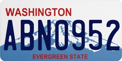 WA license plate ABN0952