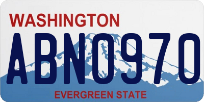 WA license plate ABN0970