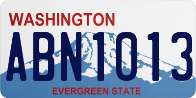 WA license plate ABN1013