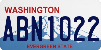 WA license plate ABN1022