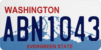 WA license plate ABN1043