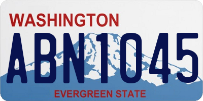 WA license plate ABN1045
