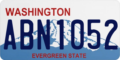WA license plate ABN1052