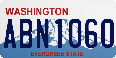 WA license plate ABN1060