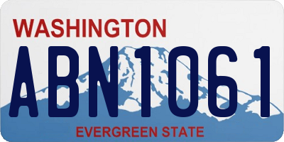WA license plate ABN1061