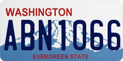 WA license plate ABN1066