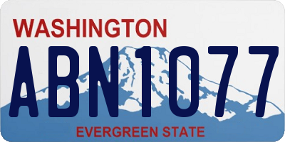 WA license plate ABN1077