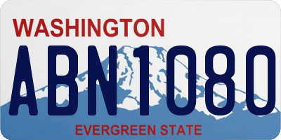 WA license plate ABN1080