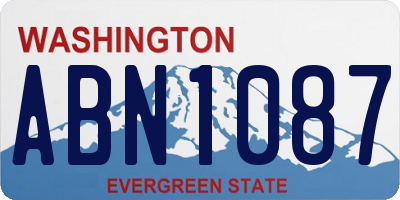 WA license plate ABN1087