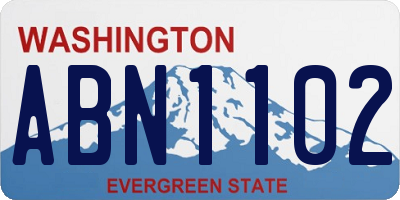 WA license plate ABN1102
