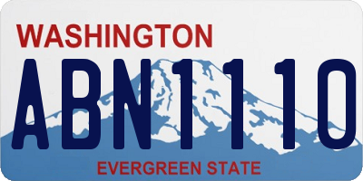 WA license plate ABN1110