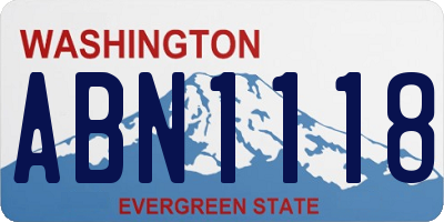 WA license plate ABN1118