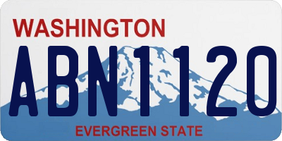 WA license plate ABN1120