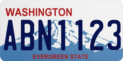 WA license plate ABN1123