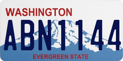 WA license plate ABN1144