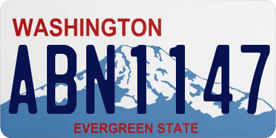 WA license plate ABN1147